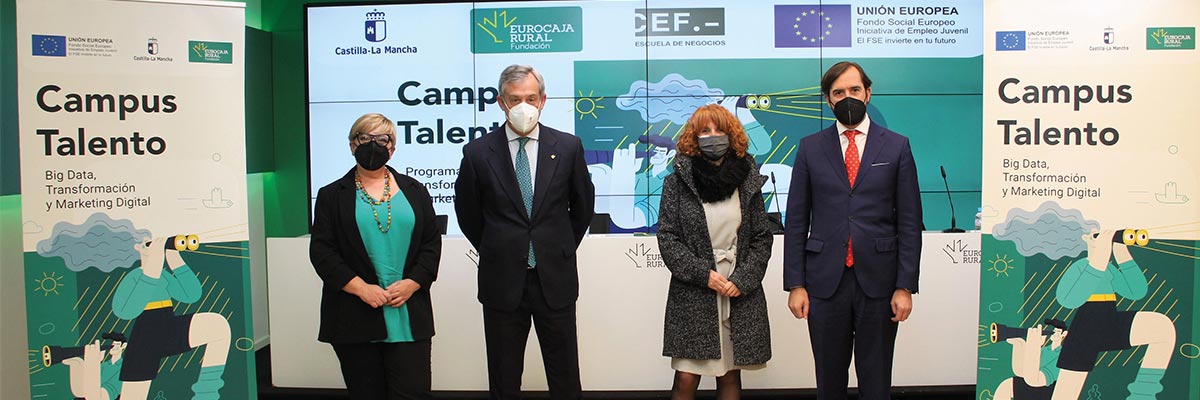 Representantes de CEF.-, Fundación Eurocaja Rural y Junta de Comunidades de Castilla-La Mancha