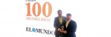 Recibiendo premio 100 mejores ideas