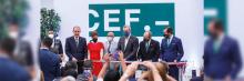 El presidente de República Dominicana, Luis Abinader, inaugura las instalaciones de CEF.- Santo Domingo